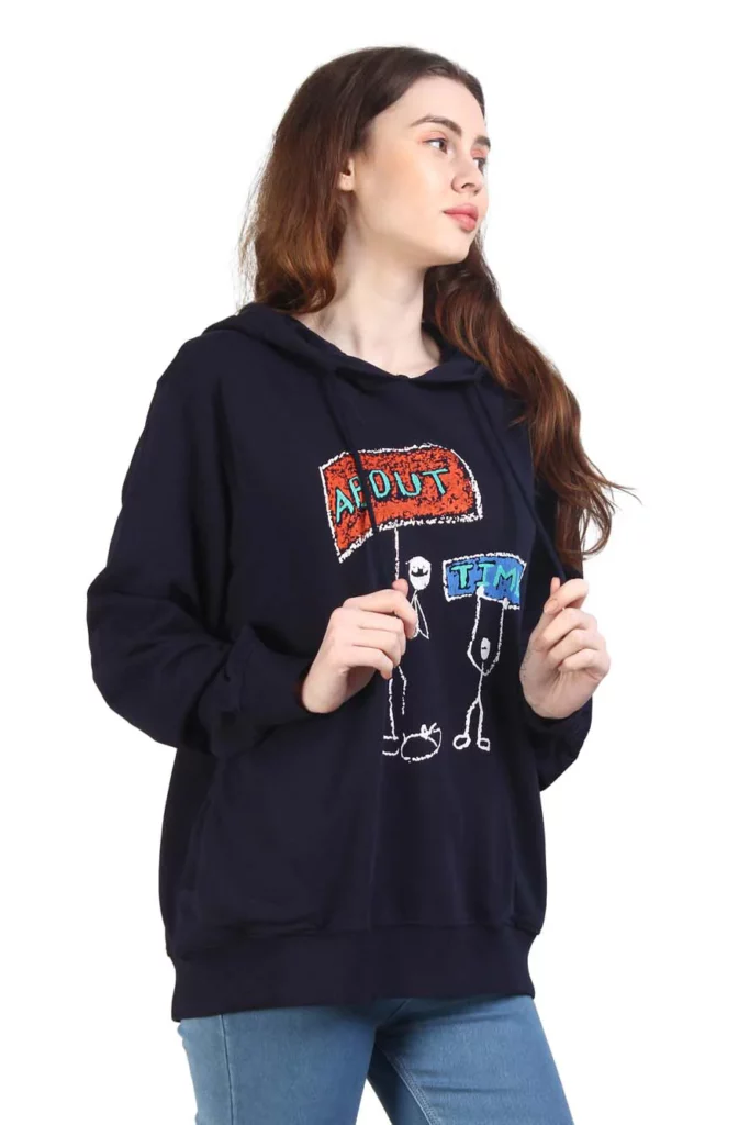 Affordable hoodie for women paired with denim for everyday wear