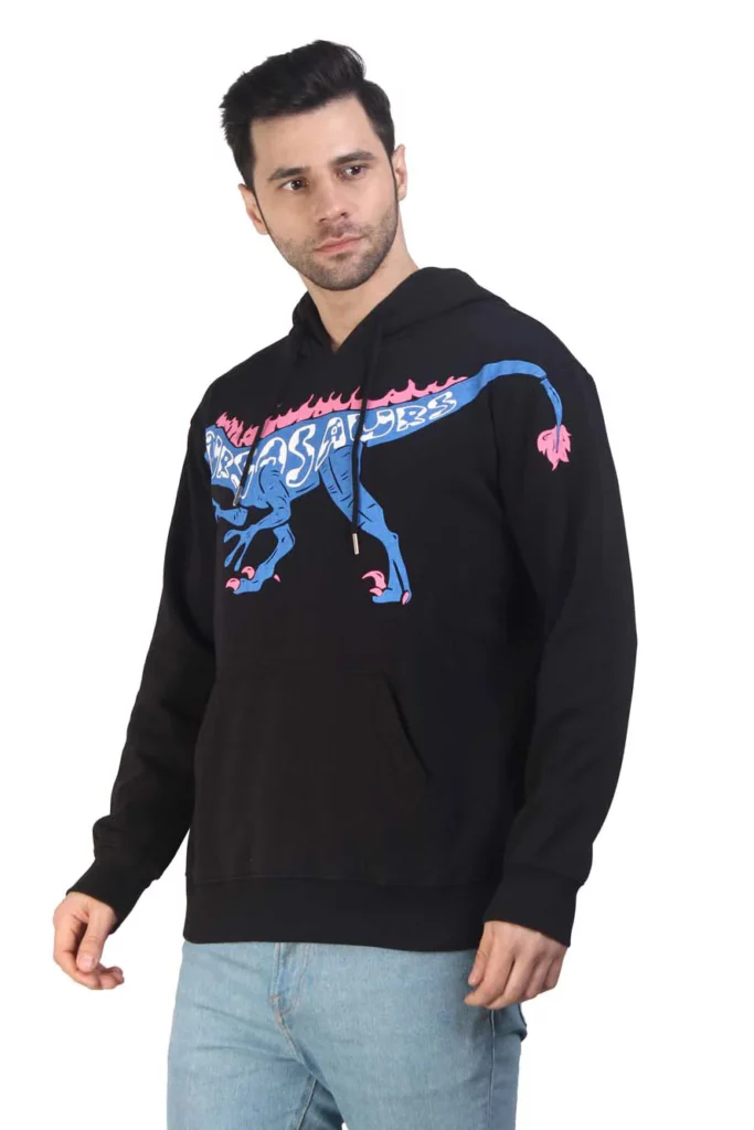 DINO BLACK HOODIE5 | Black Sweatshirts Men Kelowna BC