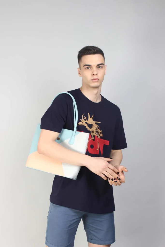 Blue Graphic Men’s T-Shirt – Art Dino Design