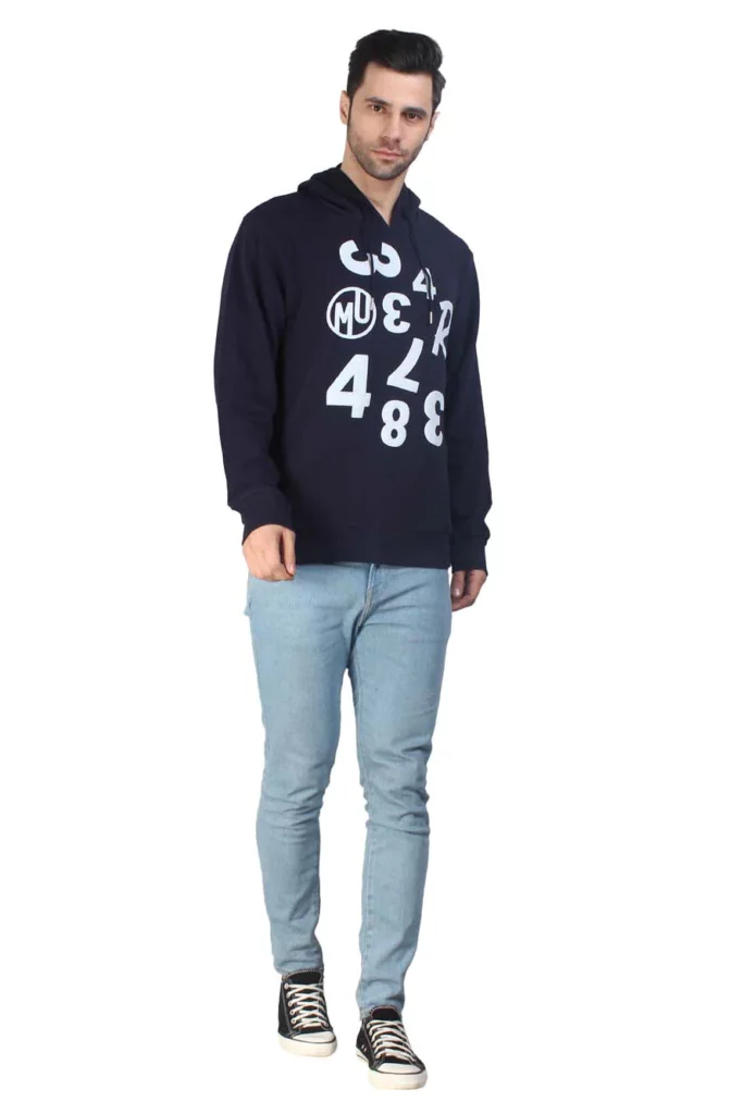 NUMBERS BLUE HOODIE – Bold. Comfortable. 100% Cotton