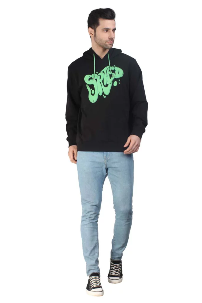 SORTED BLACK HOODIE – Confidence, Cotton & All-Day Comfort