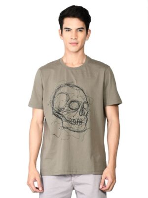 Brown skeleton t-shirt