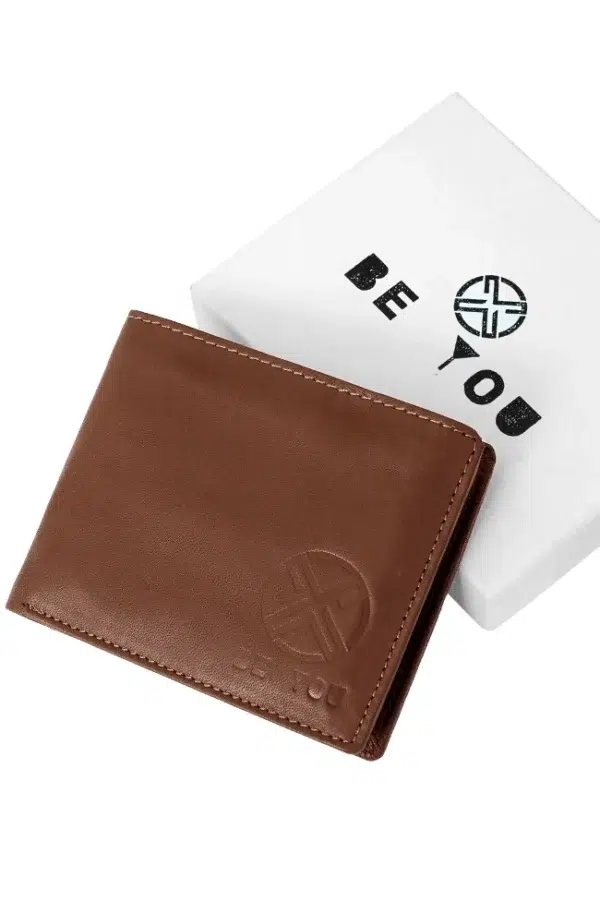Leather Wallet for Men with Gift Box – Tan Brown