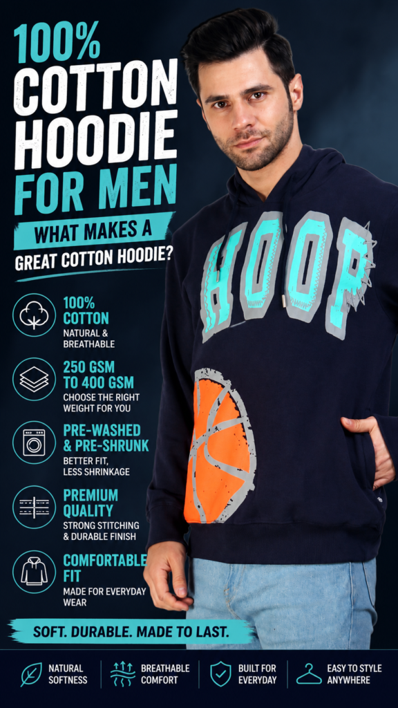 100% cotton hoodie for men – best cotton hoodie guide