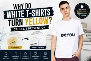 Why Do White T-Shirts Turn Yellow – Causes and Prevention for Men's White Cotton T-Shirts