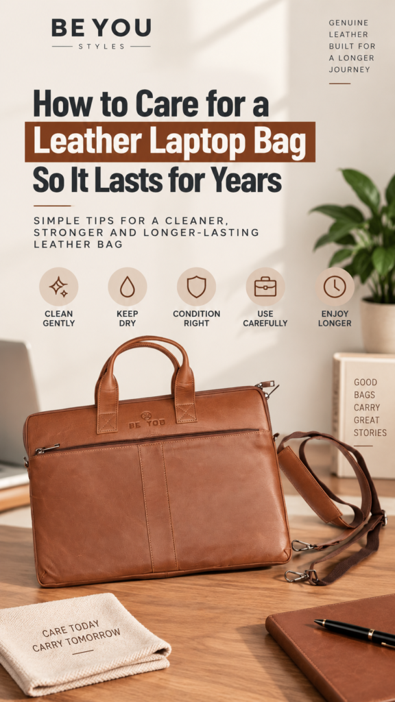 How to care for a genuine leather laptop bag so it lasts for years – Beyoustyles