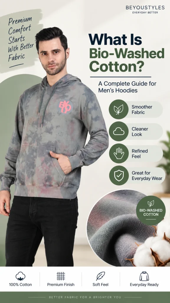 Bio-washed cotton hoodie for men – complete guide to bio-washed cotton