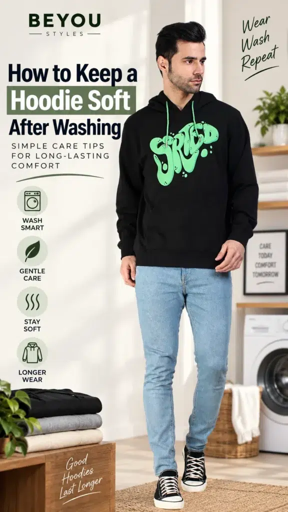 How to keep a men's cotton hoodie soft after washing – Beyoustyles