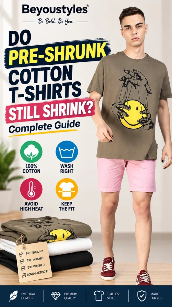 Do pre-shrunk cotton T-shirts still shrink? Beyoustyles 100% cotton T-shirt care guide